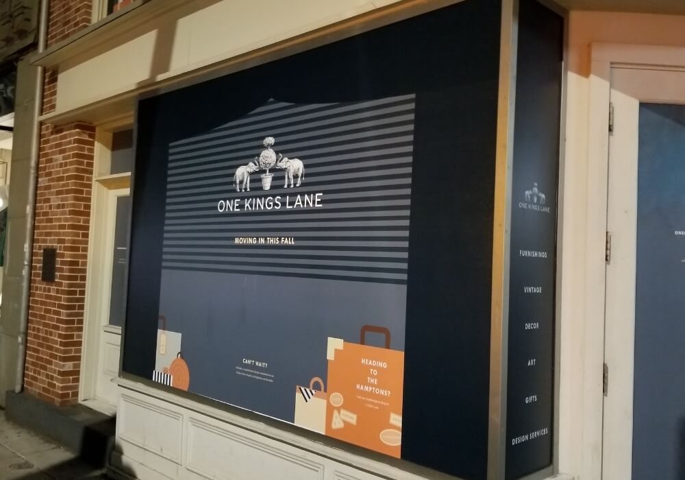 storefront window graphics installation